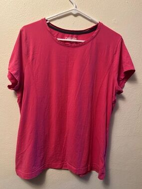 Danskin Now Pink Short Sleeve Activewear Tee Top - XXL (20)